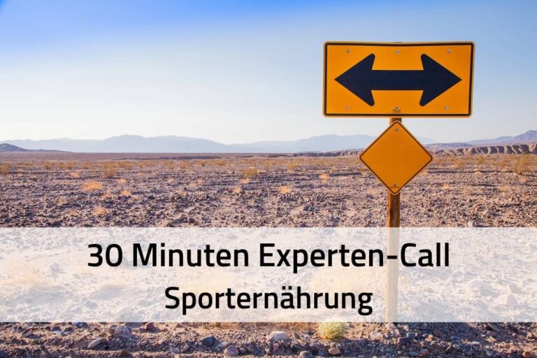 30 Minuten Experten-Call zum Klären deiner Fragen zur Sporternährung